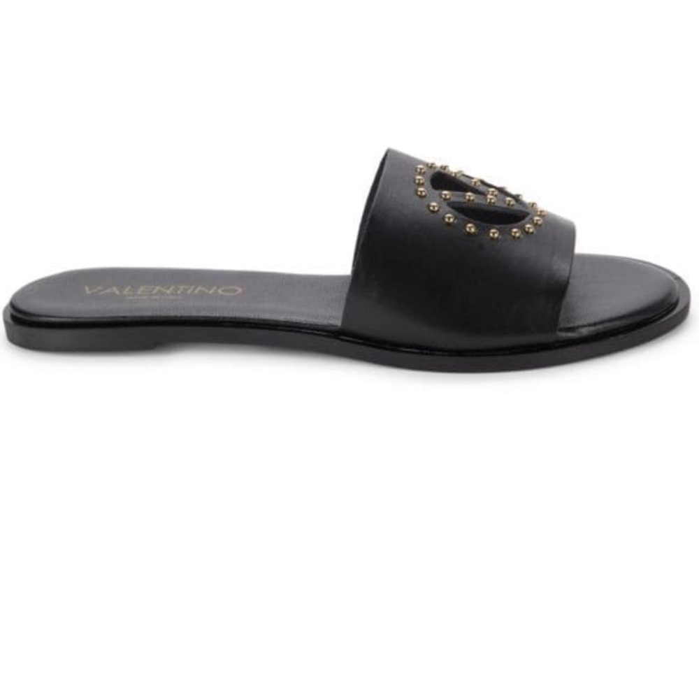 Valentino Bucola Studded Leather Flat Sandals NWT size 6